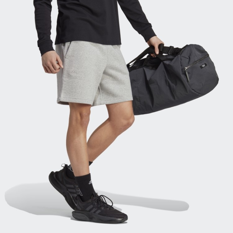 Bermuda Gráfica Adidas Cinza Médio All Szn Fleece