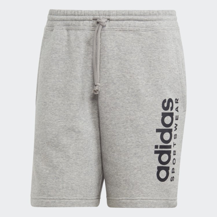 Bermuda Gráfica Adidas Cinza Médio All Szn Fleece