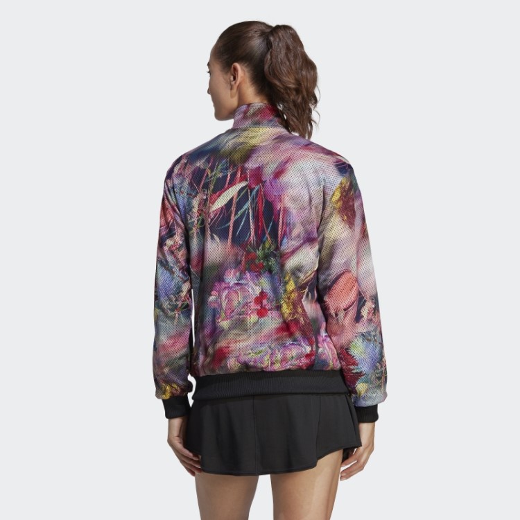 Jaqueta De Tênis Tecido Adidas Melbourne Preta