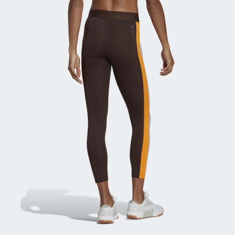 Legging Marrom Escuro Hyperglam Training Techfit 7/8 Adidas