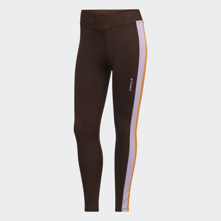 Legging Marrom Escuro Hyperglam Training Techfit 7/8 Adidas
