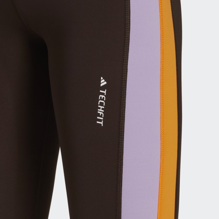 Legging Marrom Escuro Hyperglam Training Techfit 7/8 Adidas