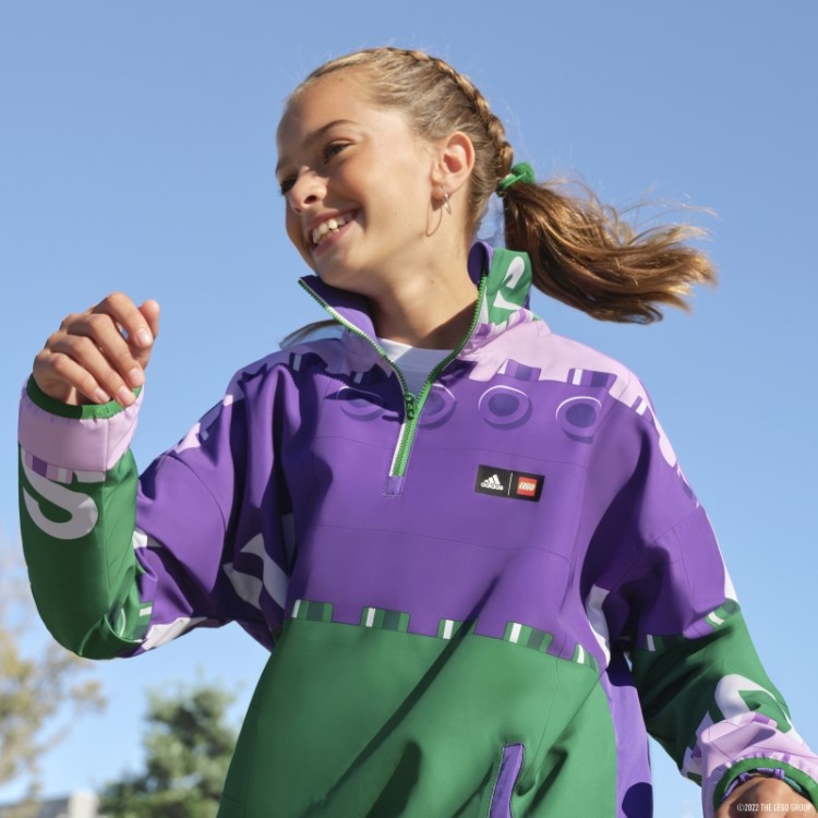 Adidas X Classic Lego Blusão Meio-zíper Roxo Moderno