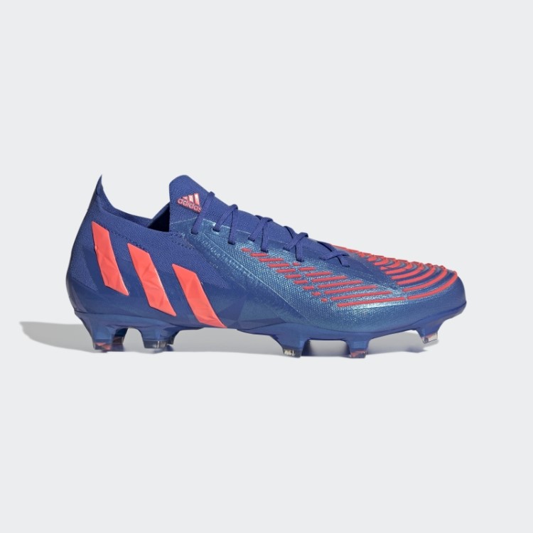 Predador Edge.1 Chuteiras Baixas E Firmes Azul Adidas De Alta Resolução