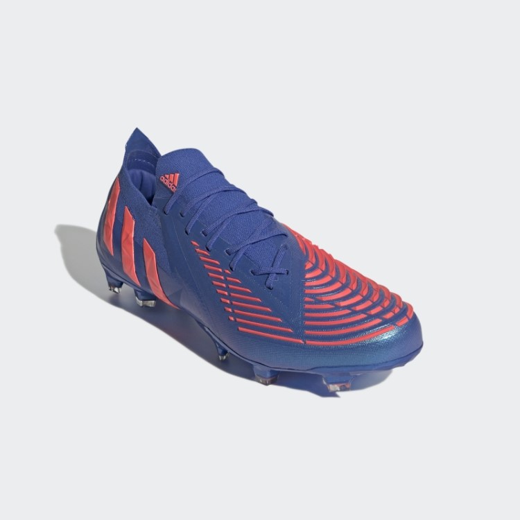 Predador Edge.1 Chuteiras Baixas E Firmes Azul Adidas De Alta Resolução