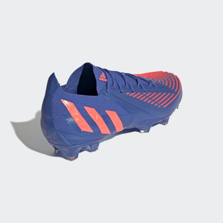 Predador Edge.1 Chuteiras Baixas E Firmes Azul Adidas De Alta Resolução