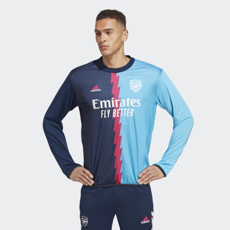 Arsenal Pré-jogo Quente Top Adidas Navy