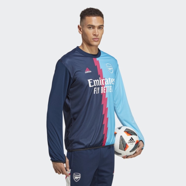 Arsenal Pré-jogo Quente Top Adidas Navy