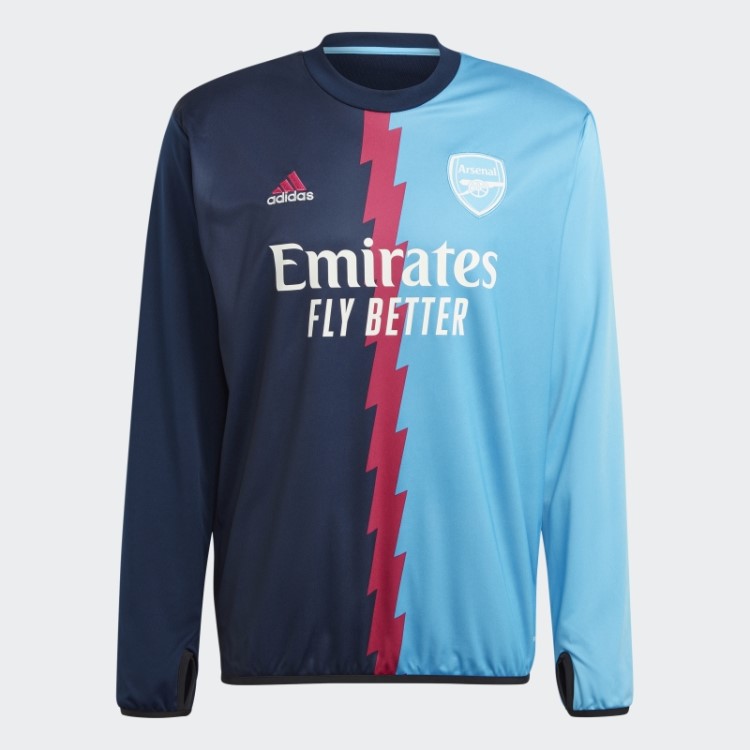 Arsenal Pré-jogo Quente Top Adidas Navy