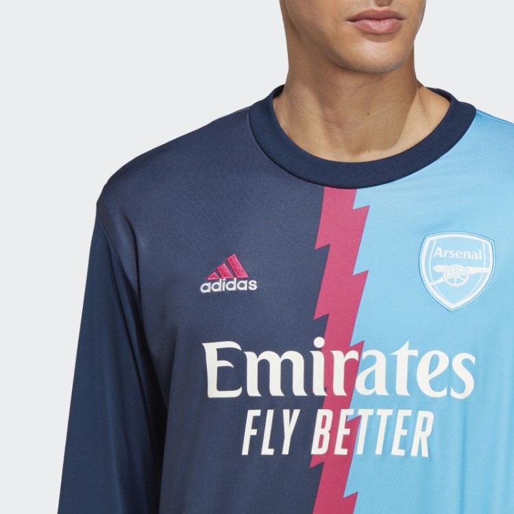 Arsenal Pré-jogo Quente Top Adidas Navy