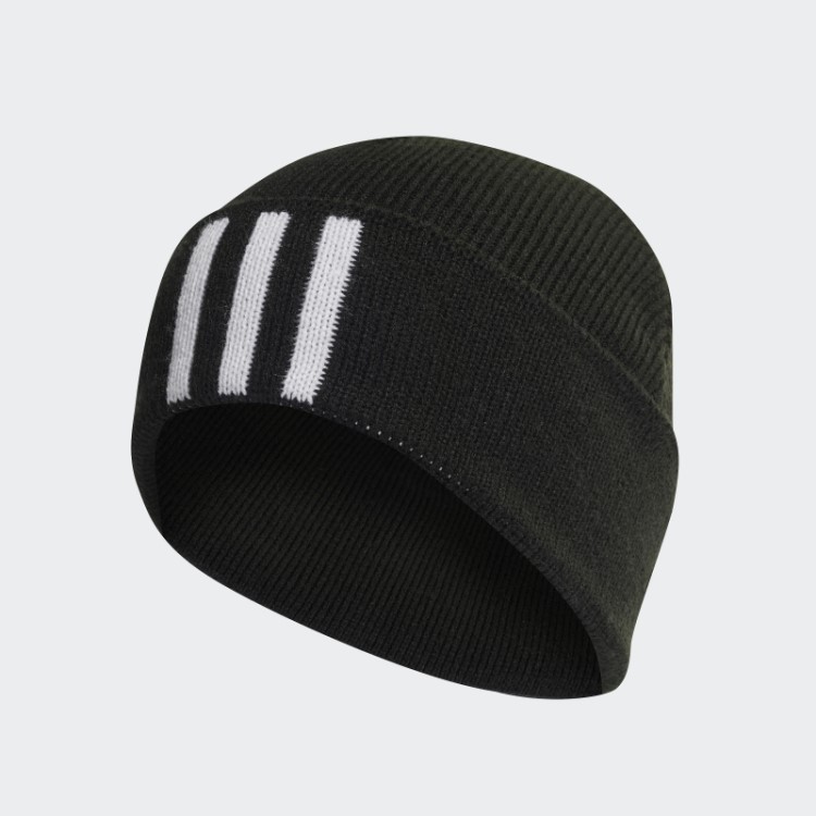 Gorro Preto Com As 3 Riscas Adidas