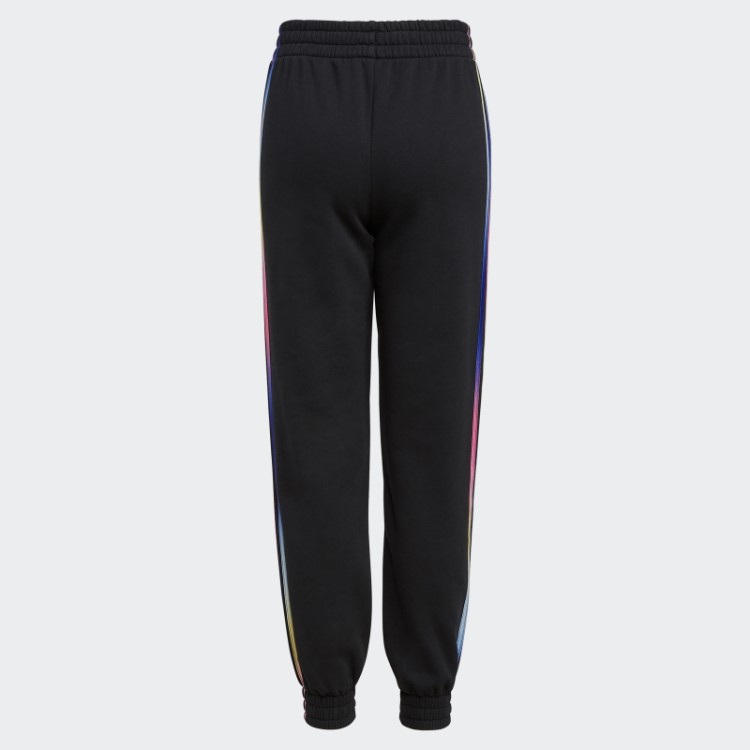 Calça Jogger De Lã Com Listras E Estampa Allover Preta Da Adidas