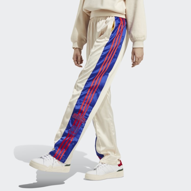 Calça Adibreak De Cetim Adidas Branca