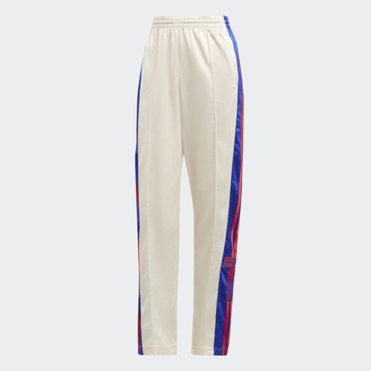 Calça Branca Adibreak De Cetim Adidas