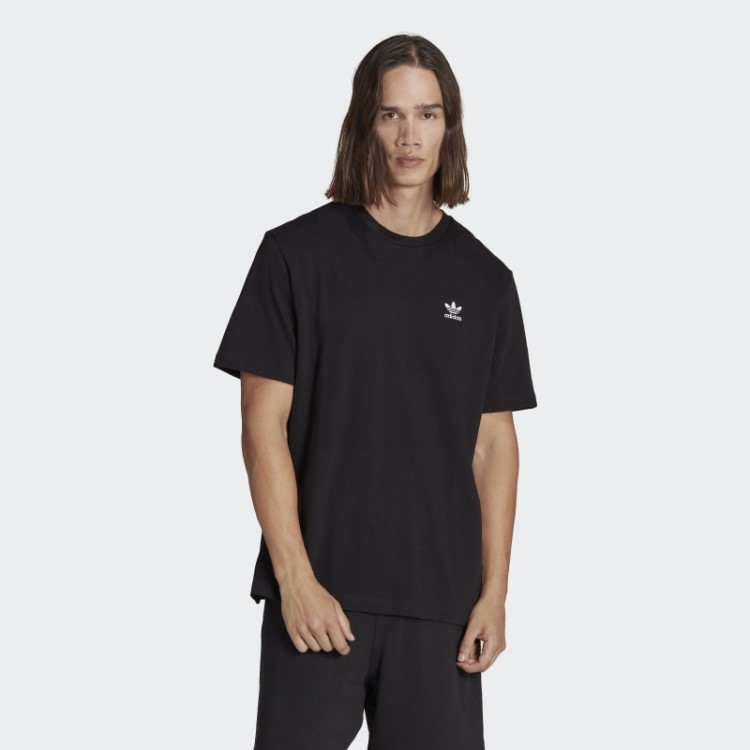 Camiseta Adidas Adicolor Classics Nas Costas E Na Frente Com Trevo Quadrado Preto