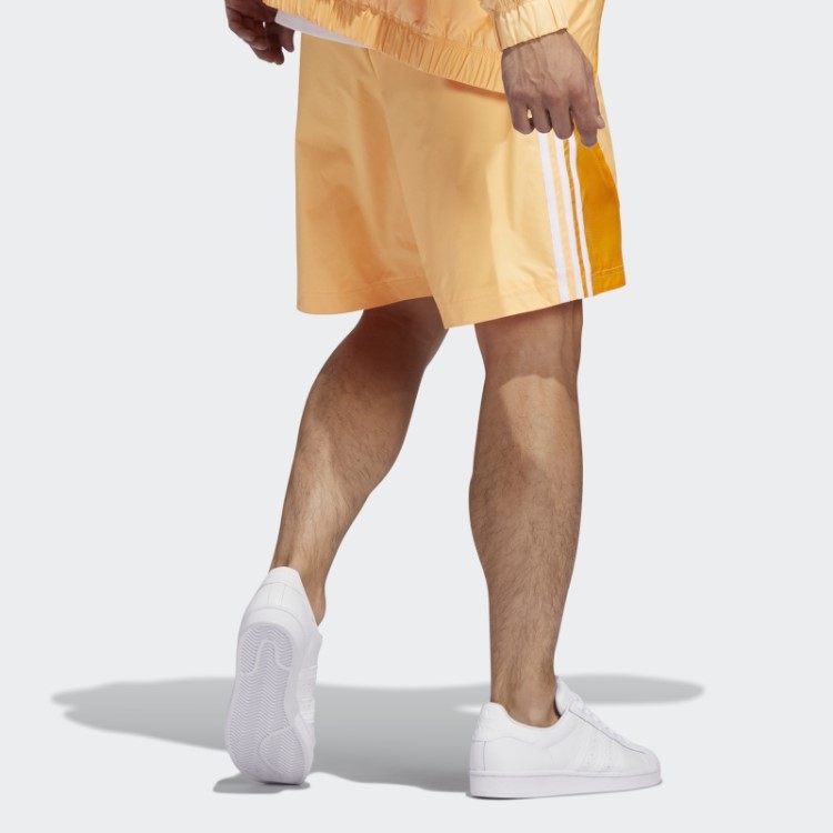 Shorts De Verão Adidas Laranja ácido