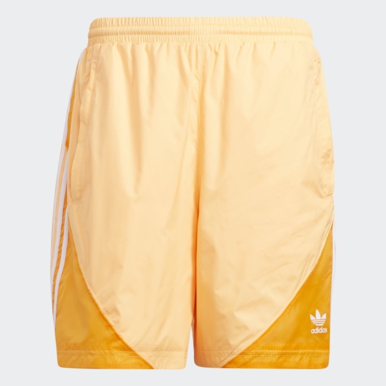 Shorts De Verão Adidas Laranja ácido