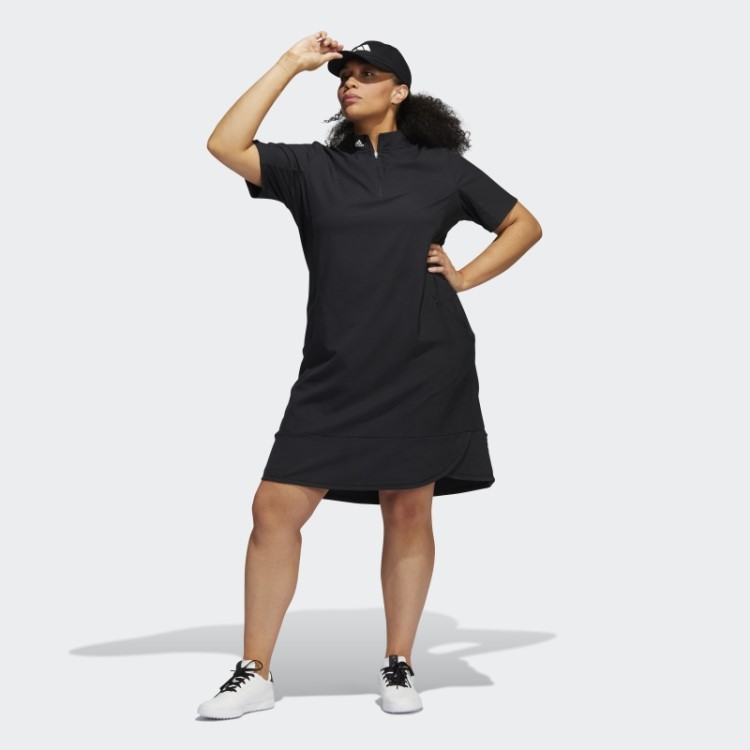 Vestido Preto Com Babados Adidas (tamanho Grande)