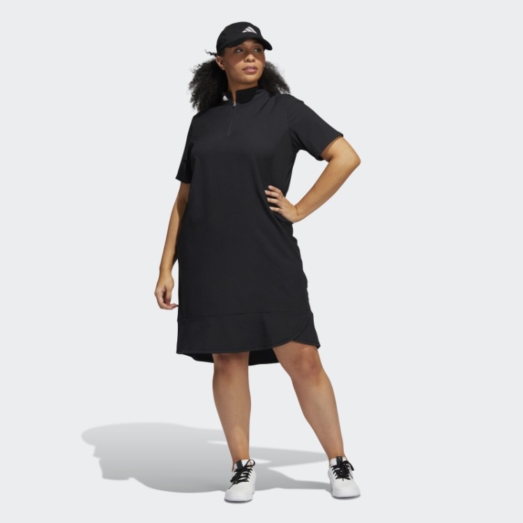 Vestido Preto Com Babados Adidas (tamanho Grande)