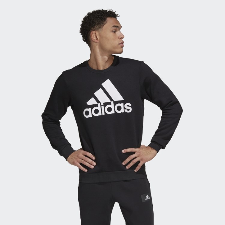 Moletom Adidas Essentials Big Logo Branco Estiloso