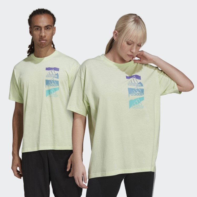 Essentials Brandlove Camiseta Single Jersey (gender Neutral) Lime Adidas