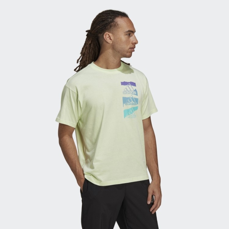 Essentials Brandlove Camiseta Single Jersey (gender Neutral) Lime Adidas