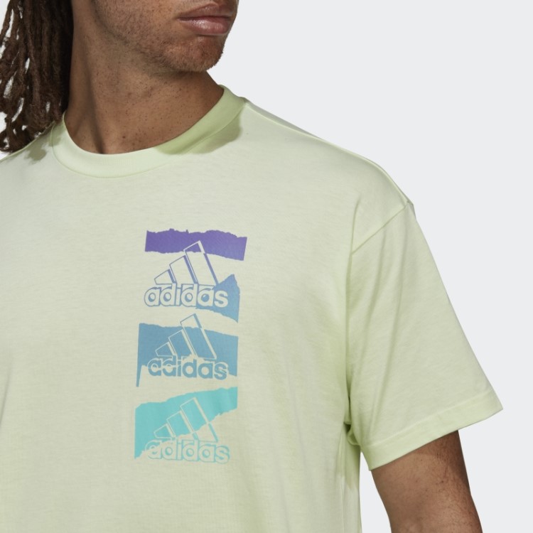 Essentials Brandlove Camiseta Single Jersey (gender Neutral) Lime Adidas