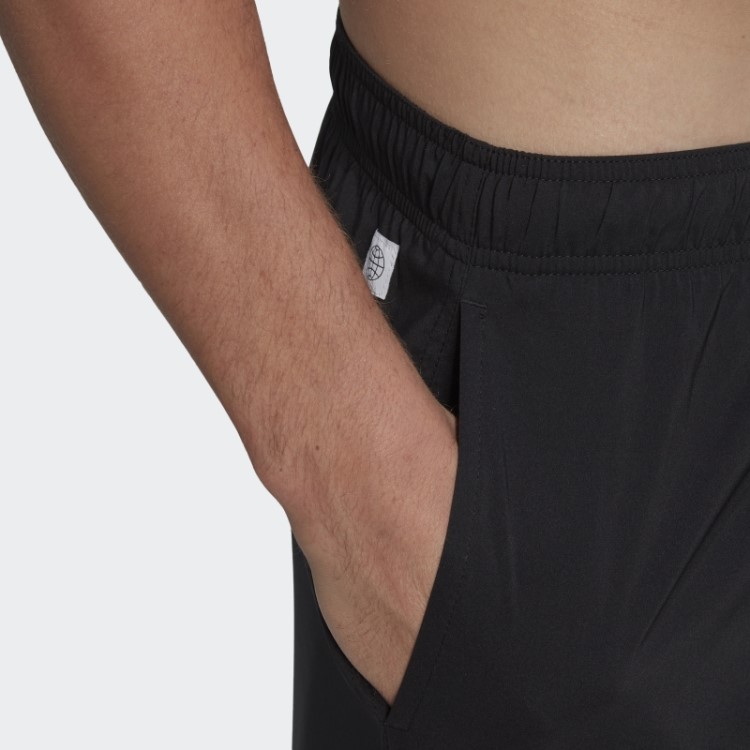 Bermuda De Banho Sólida Curta Preta Adidas