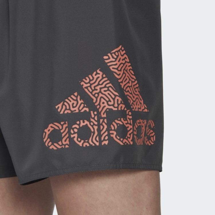 Bermuda De Natação Curta Adidas Cinza Clx