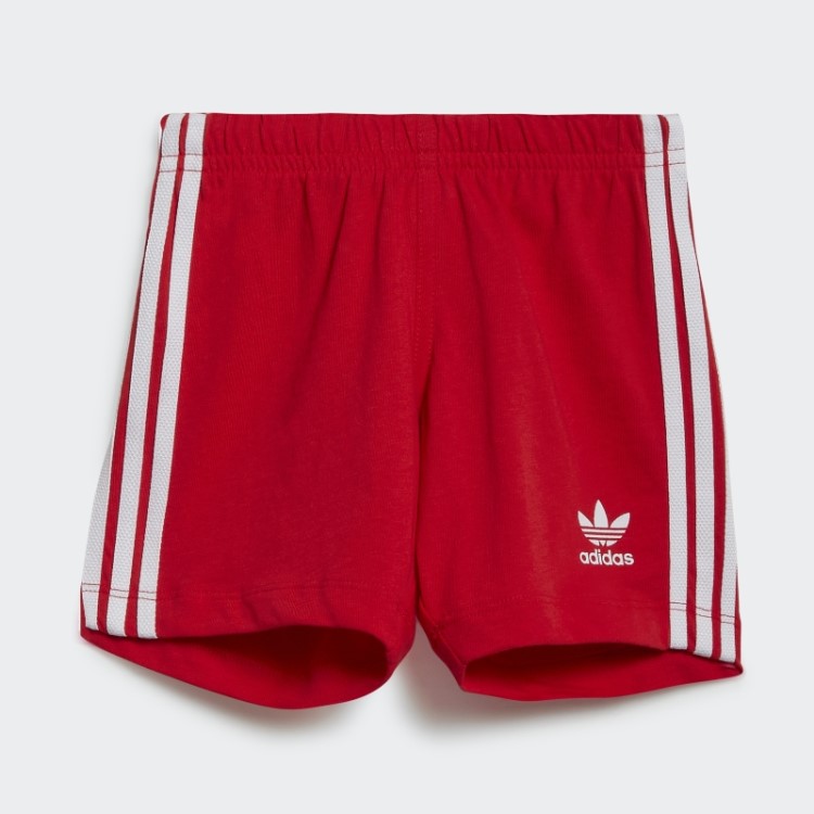 Conjunto De Shorts Branco Adidas Trefoil