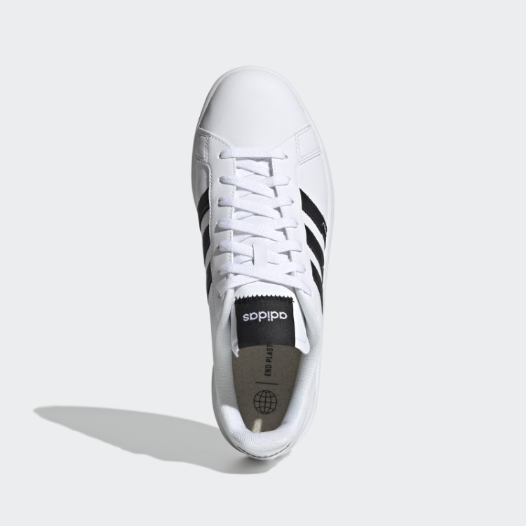 Adidas White Grand Court Base Além Dos Sapatos