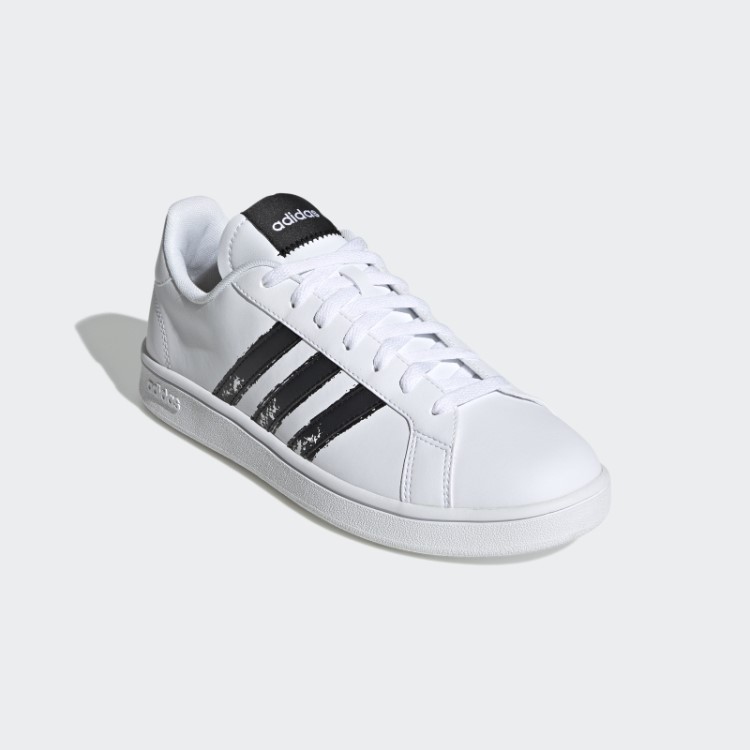 Adidas White Grand Court Base Além Dos Sapatos
