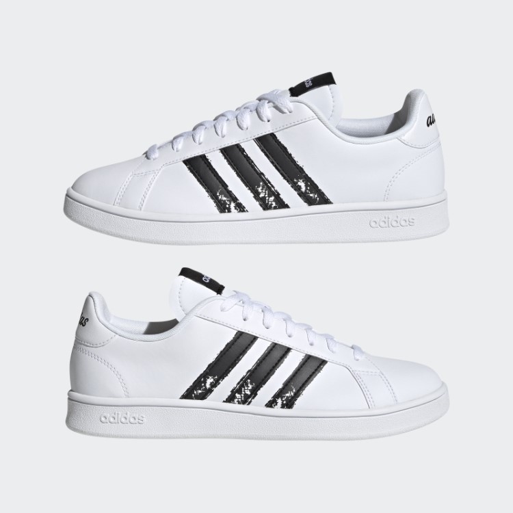 Adidas White Grand Court Base Além Dos Sapatos