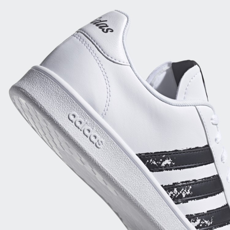 Adidas White Grand Court Base Além Dos Sapatos
