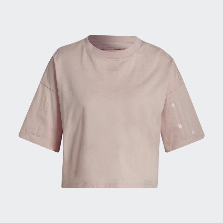 Camiseta Boxy Hyperglam Rosa Vapor Adidas
