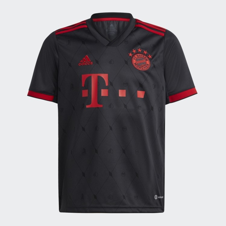 Noite Cinza Adidas Fc Bayern 22/23 Terceira Camisa Elegante