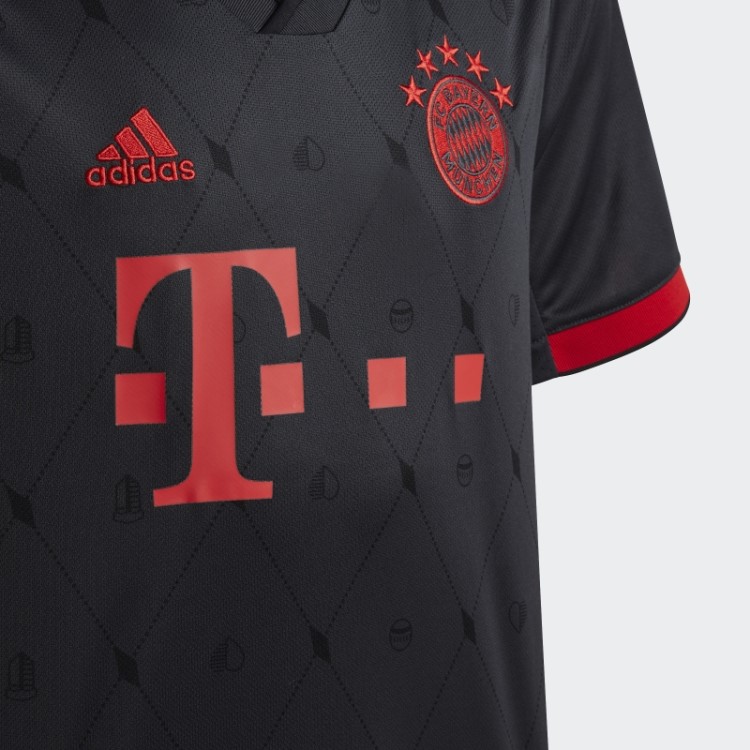 Noite Cinza Adidas Fc Bayern 22/23 Terceira Camisa Elegante