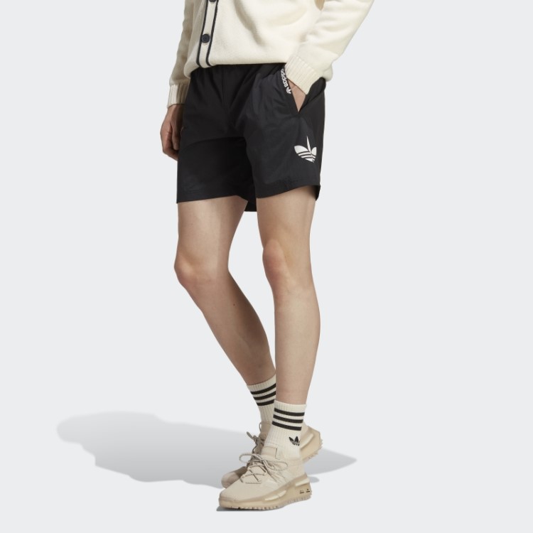 Calção De Banho Originals Essentials Trefoil Preto Adidas