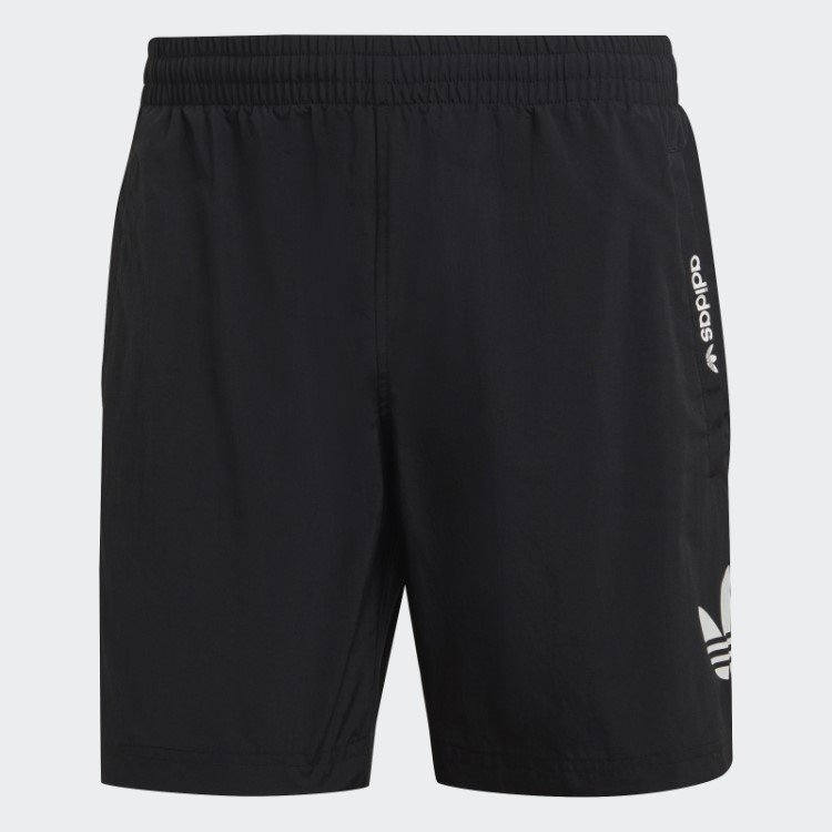 Calção De Banho Originals Essentials Trefoil Preto Adidas