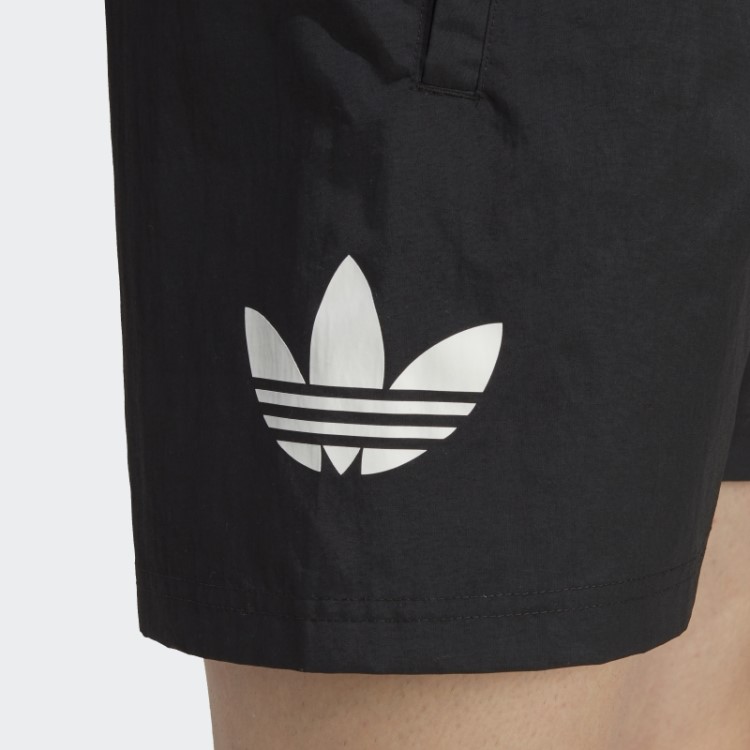Calção De Banho Originals Essentials Trefoil Preto Adidas