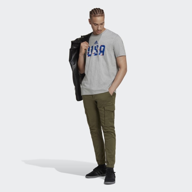 Camiseta Cinza Médio Da Adidas Copa Do Mundo Da Fifa 2022 Eua