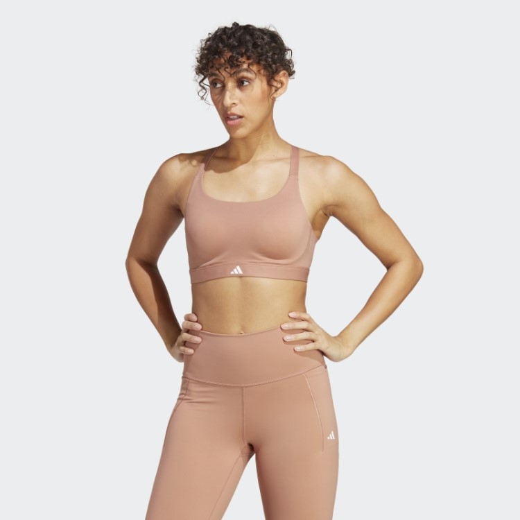 Sutiã De Alto Suporte Para Treinamento De Impacto De Luxo Da Adidas Clay