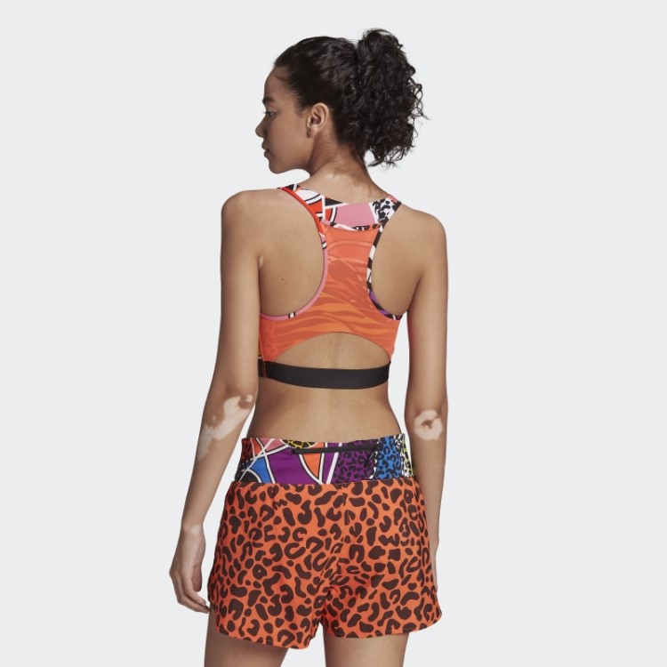 Sutiã De Suporte Médio Adidas Rich Mnisi Laranja Verdadeiro