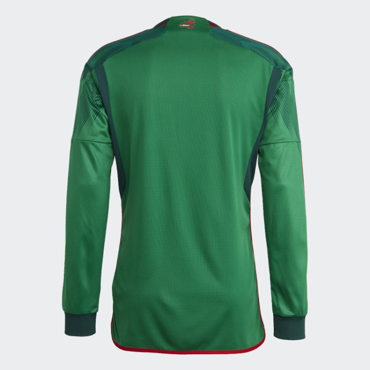 Adidas México 22 Camisa Casa De Manga Comprida Verde