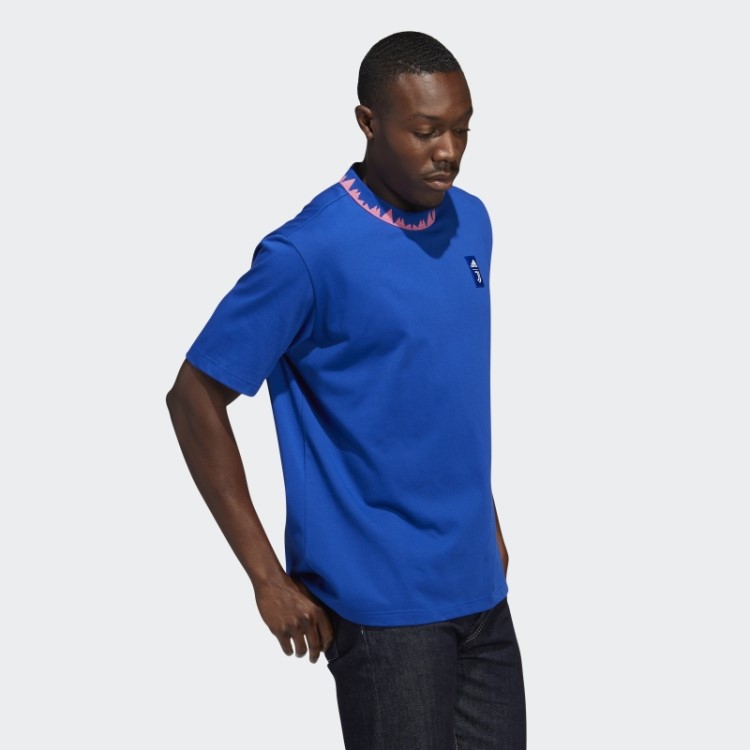 Camiseta De Algodão Pesado Estilo De Vida Juventus Adidas Royal