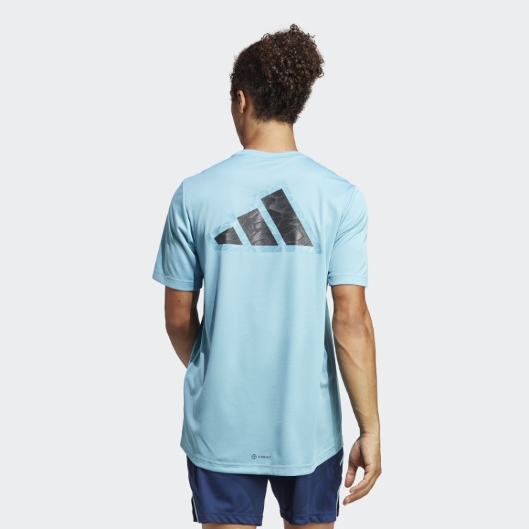 T-shirt Com Logo Base De Treino Azul Adidas