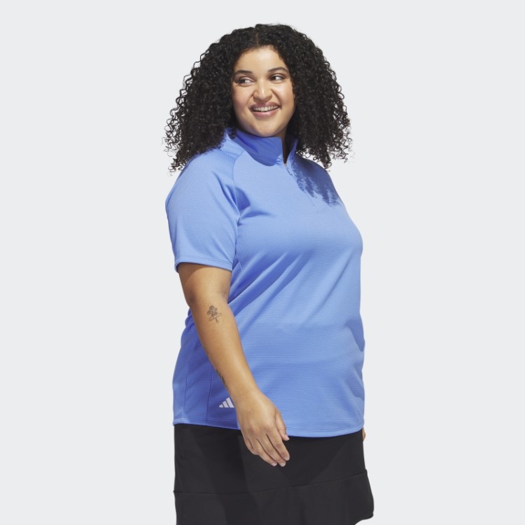 Camisa Polo Adidas Texture Golf (tamanho Grande) Azul
