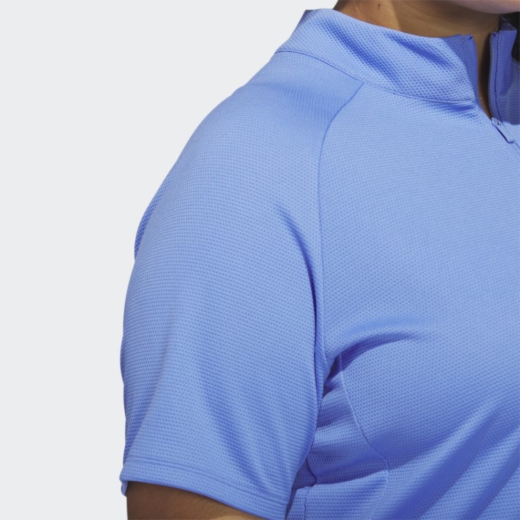 Camisa Polo Adidas Texture Golf (tamanho Grande) Azul