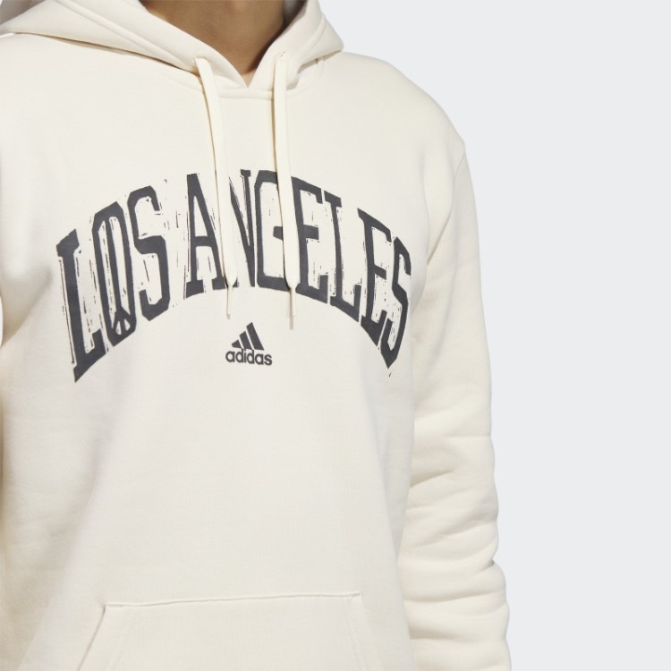 Moletom Branco Adidas Los Angeles Gráfico (gênero Neutro)