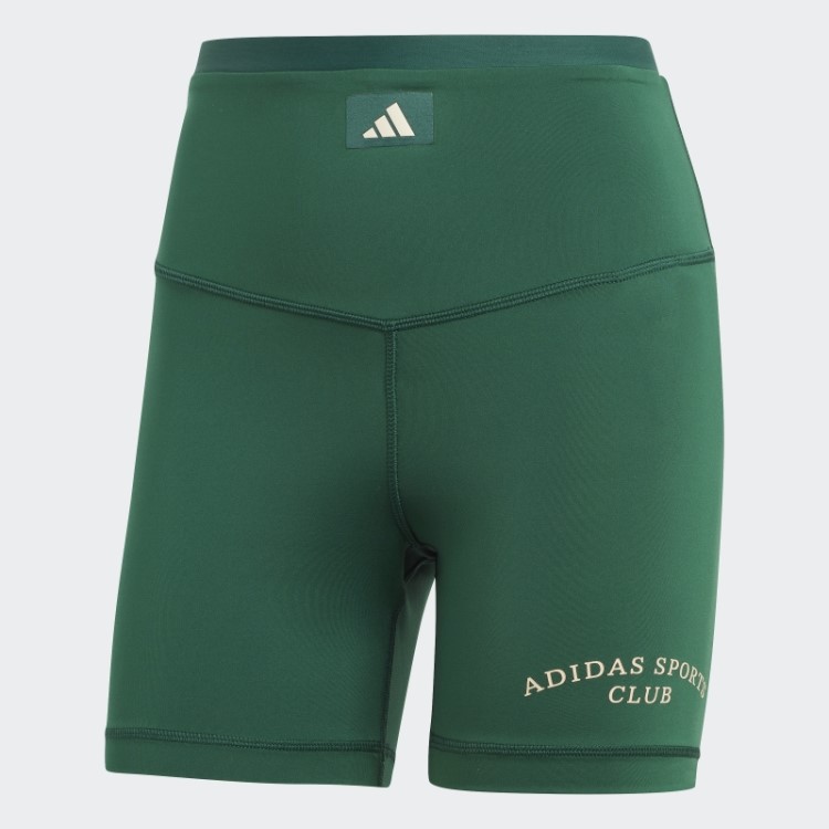 Leggings Curtas De Cintura Alta Para Clube Esportivo Verde Adidas
